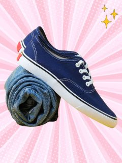 What to wear with denim shoes