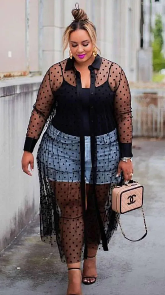 plus size black sheer poncho rave