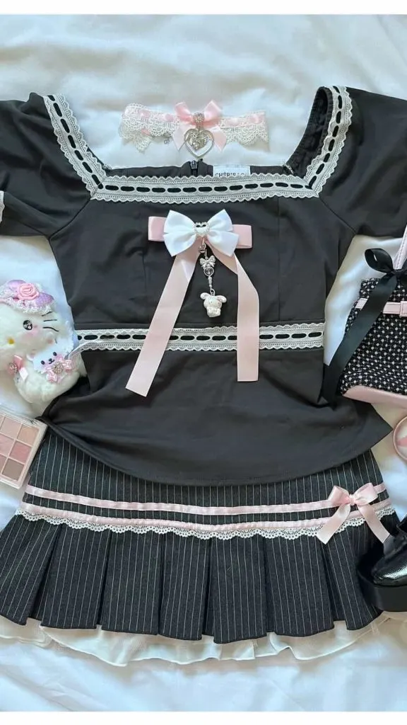 cute black outfit
